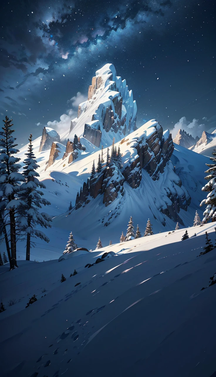 Here's a prompt for generating an AI image of a snow environment with an 8K quality illusion:
"Create a breathtaking 8K quality image of a snow-covered landscape during the daytime. The scene should depict a serene, pristine winter wonderland with sparkling snow under a bright, clear sky. Include elements such as snow-draped trees, gentle snowdrifts, and distant mountain peaks. The overall atmosphere should evoke a sense of calm and majesty, with the sunlight reflecting off the snow, creating an almost ethereal, illusionary effect."