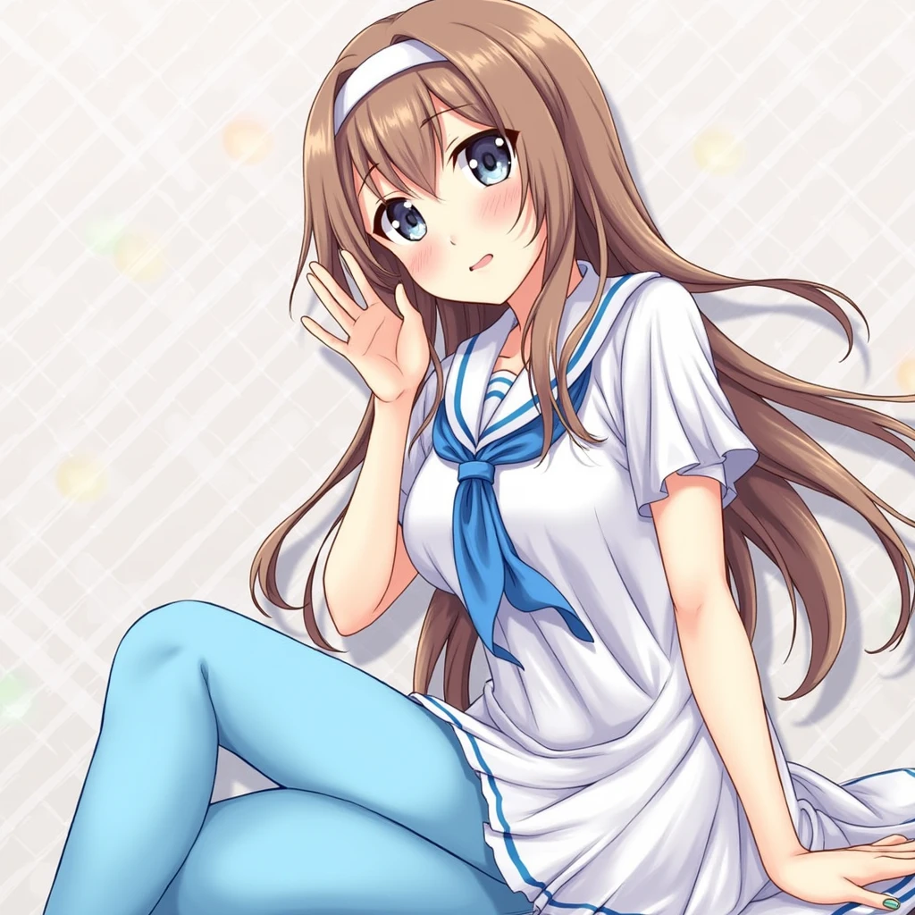 masterpiece, best quality, official art, professional artwork, highres, lens flare, (vibrant_color:1.2), 1girl, solo, lacey, smile, [beautiful hands, beautiful fingers, perfect hands, detailed hands, perfect fingers, detailed fingers:1.1, five fingers:1.2, good hands, beautiful fingers, perfect feet:1.2, detailed feet:1.2, toes, perfect toes:1.1, detailed toes, five toes:1.3, delicate feet, good toes, beautiful toes, white background],barefeet, sitting, full body:1.3, lotus position, expressionless:1.3, LotusPosition, Lotus position