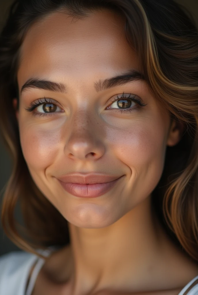 showing the face 