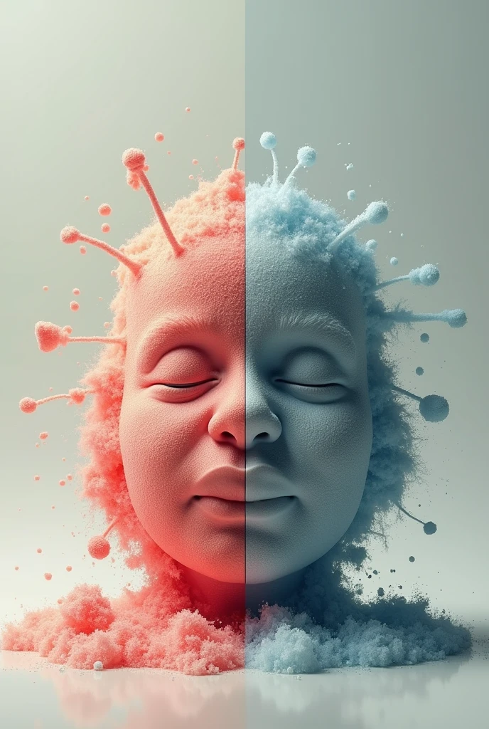 Generate a template image showing the good and bad side of sugar
