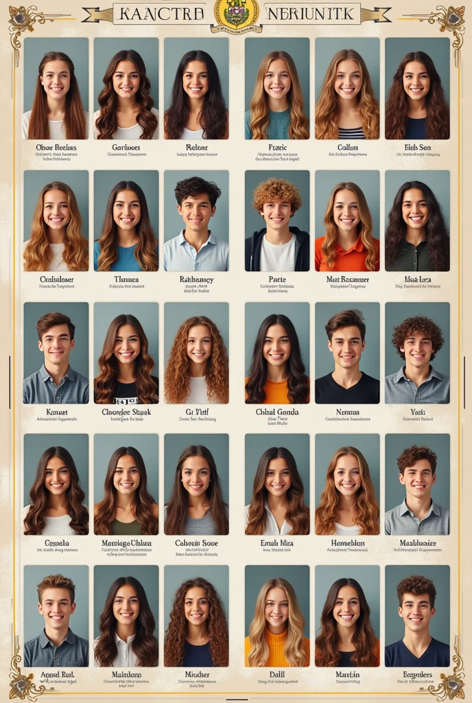 Page of a high school yearbook
