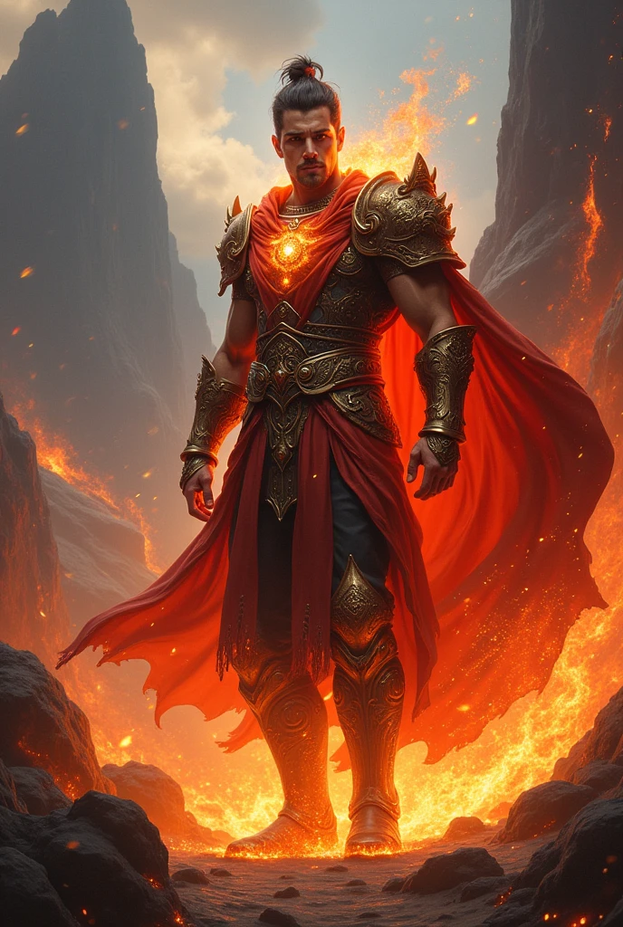 Handsome king of fire