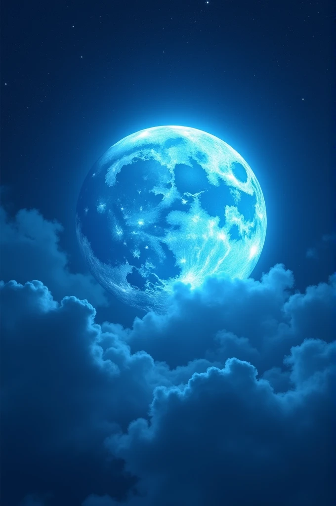 Blue moon in the sky