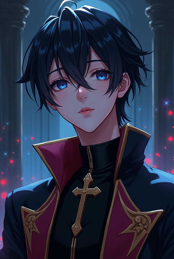 Yves the priest of darkness very handsome 20 years old anime
