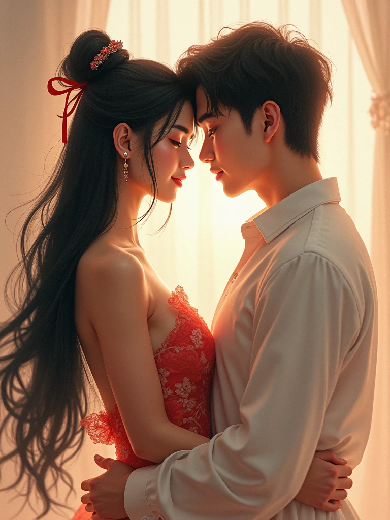 beautiful asian couple