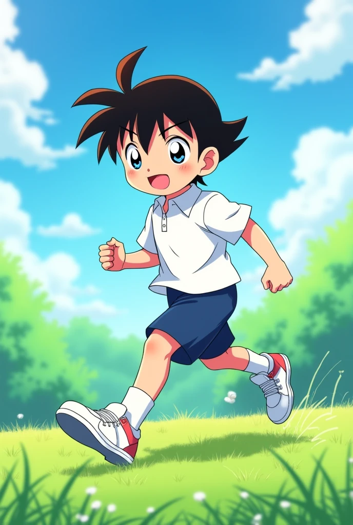 Edogawa Conan white socks sports student sunny shota