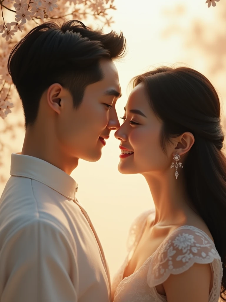 beautiful asian couple