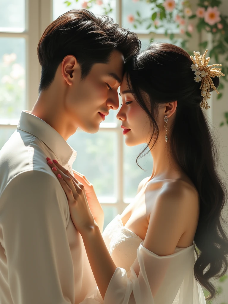 beautiful asian couple