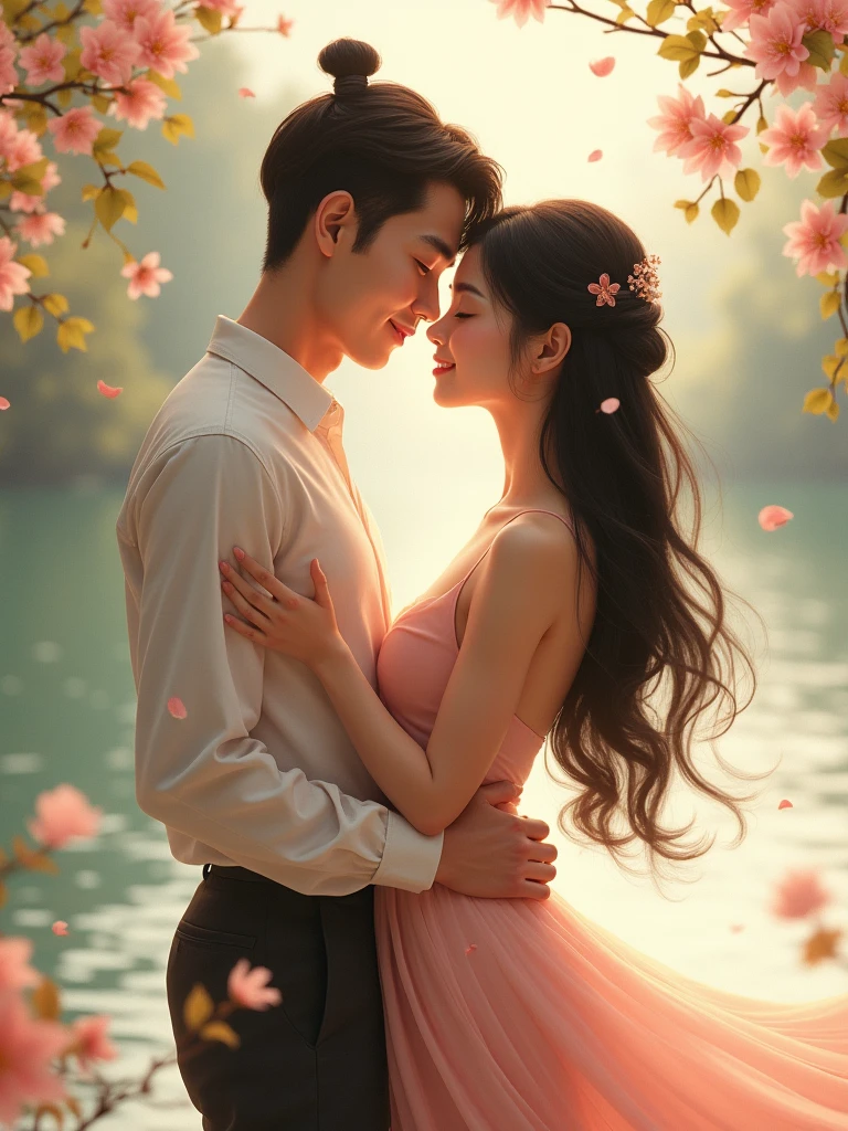 beautiful asian couple