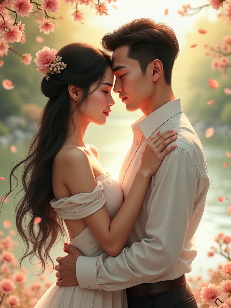 beautiful asian couple
