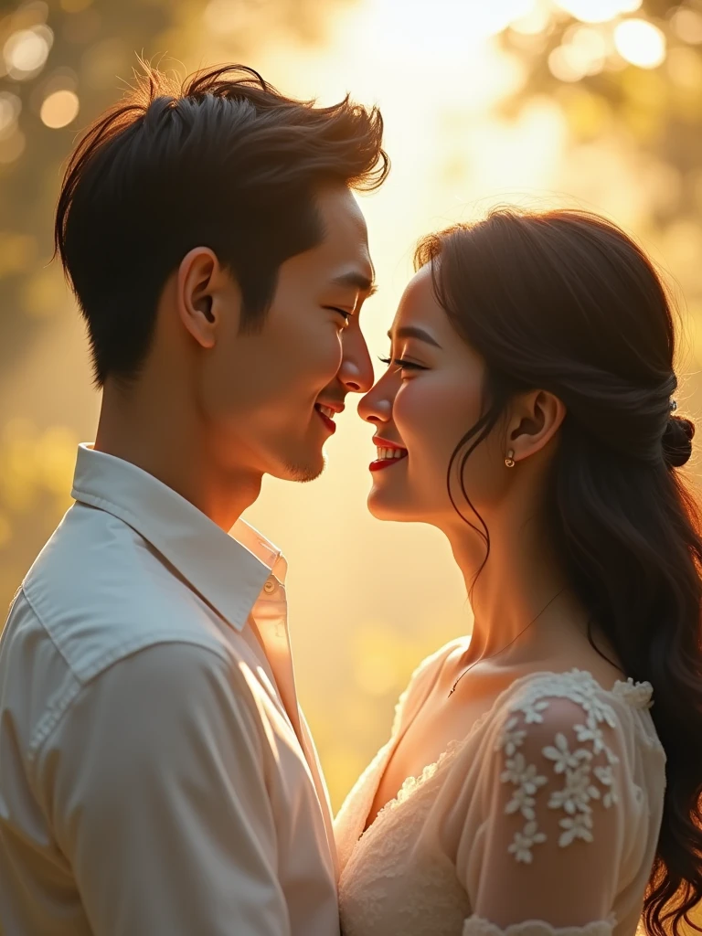 beautiful asian couple