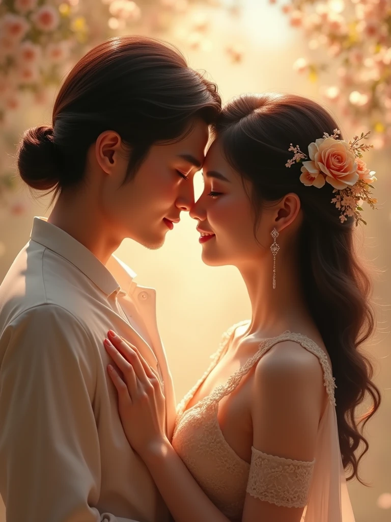 beautiful asian couple