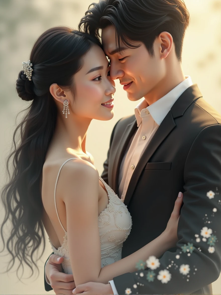beautiful asian couple