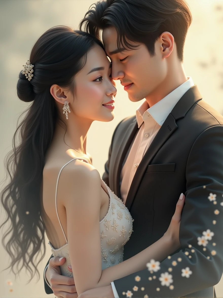 beautiful asian couple