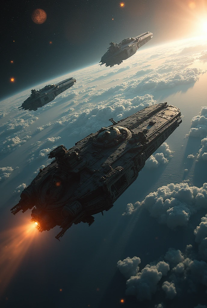Alien Ships Destroying Earth.