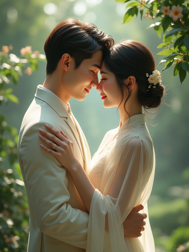 beautiful asian couple