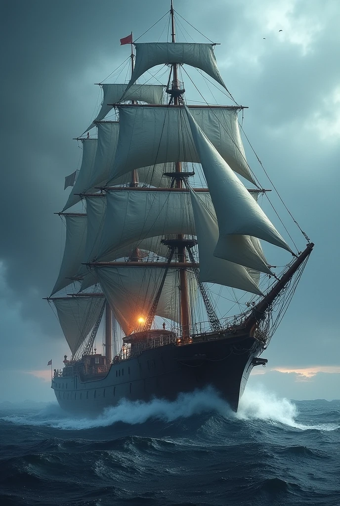 ship in storm disarmed
