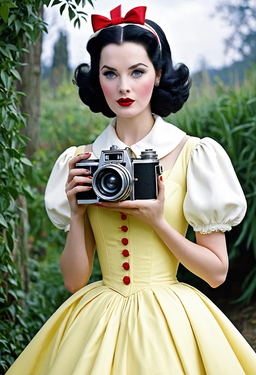 Snow white, réaliste. Style 1950's Super Panavision 70.
