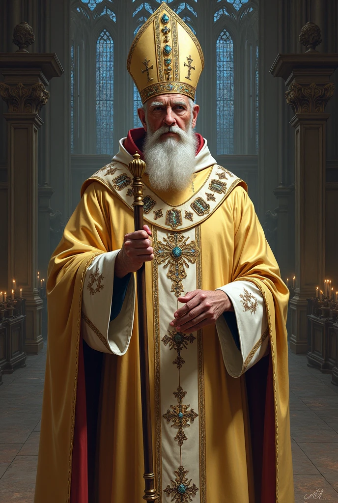 Make a drawing of a bishop