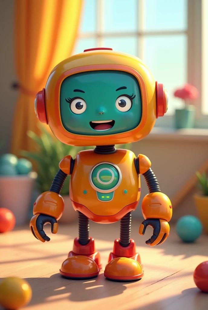 A happy robot for children