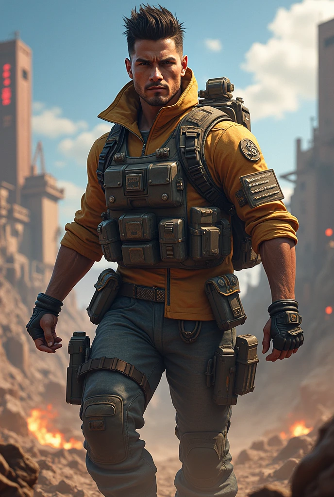 Um personagem de free fire
