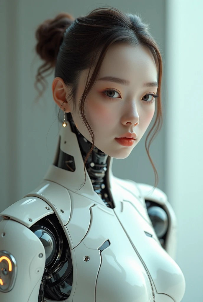 Pretty. Girl. Robot Body. Tie Hair.