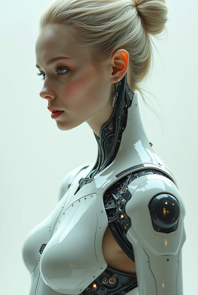 Pretty. Girl. Robot Body. Tie Hair.