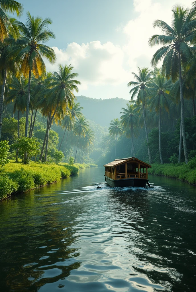 Kerala tour package ad with company name as Ovocko travel company