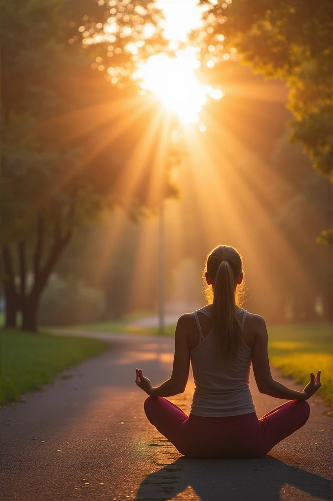 Add a picture of a person taking a morning walk or doing yoga here.*