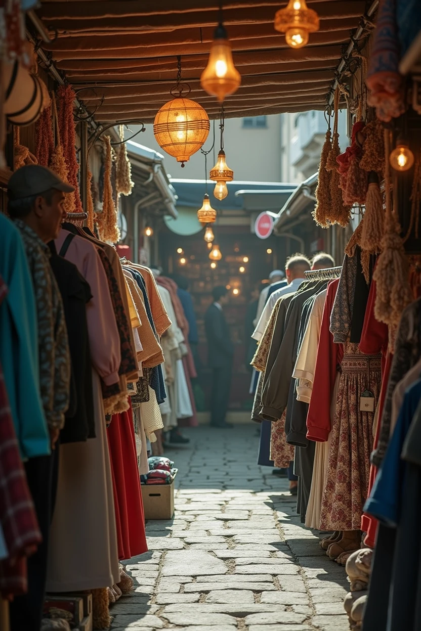 Shops in Middle age time.