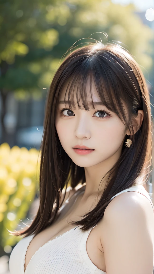 The cutest gravure idol pose in the world、Perfect proportions、Large Breasts, valley, cute、((18-year-old female:1.ung and adorable Japanese face,Official Art,Highly detailed CG Unity 8k wallpaper,(masterpiece:1.0),(highest quality:1.0), 超A high resolution,4k,Very detailed, photo shoot, 8K, nffsw, High resolution, Kodak Portrait 400, Film Grain, Lens Flare Glow,高いest quality,8K,nffsw:1.2),Portrait Shot,8K、Show your side、Raise your arms high in the air and cheer。