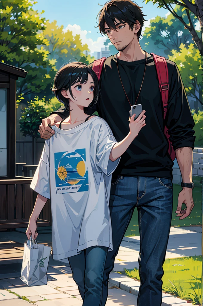 Setting: The setting is a university campus at dusk. Modern glass and steel buildings are in the background, reflecting the last rays of the sun. Large trees with green leaves spread across the well-kept lawn.
Characters: Two young adventurers, dressed casually. The first is a tall boy, with short, messy hair, wearing a t-shirt with a technology logo and jeans. He carries a backpack full of thick books, with titles like "Advanced Programming" and "Computer Networks." The second is shorter, with short hair and a thin beard. He wears a light jacket over a T-shirt and carries a modern laptop with technology company stickers.
Interaction: They are in the center of the painting, shaking hands with friendly expressions, suggesting the beginning of a friendship. Their posture is relaxed, with sincere smiles.
Additional Details: The sun is setting over the horizon, and rays of golden light pass between the leaves of the trees, creating an effect of soft light and shadow on the ground. Some other students are in the background, going to their activities.
This is how UIZZI was born, a technological guild committed to using its power to create with simplicity, modernity, and innovation, leaving an indelible mark on the digital world.