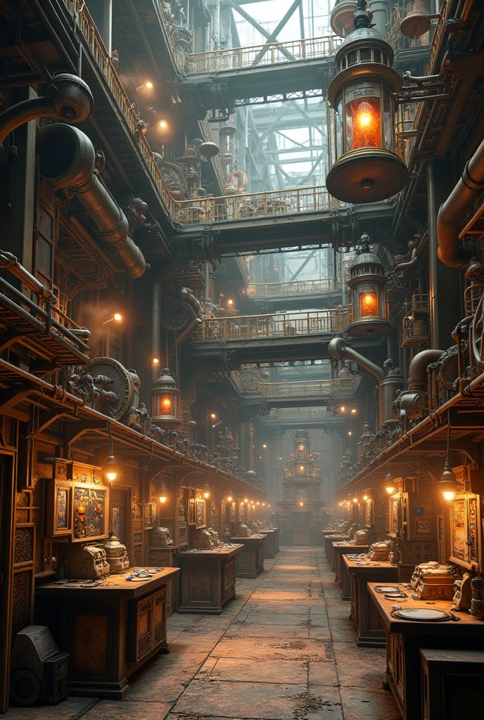 Satisfaction Factory steampunk interior
