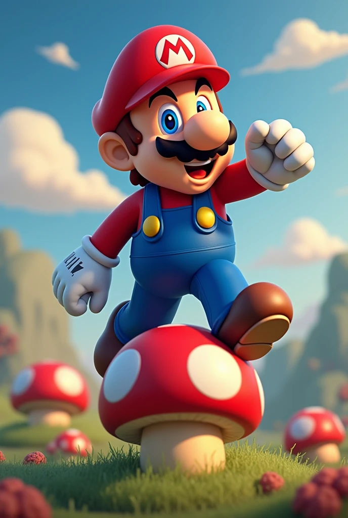 Mario high on mushrooms