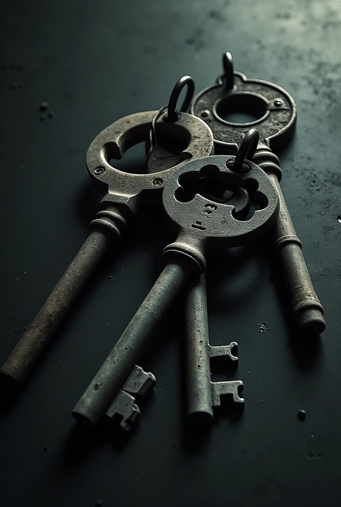 Photo of the keys from the drawing with fear