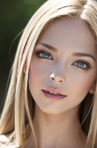 portrait, Practical, blue eyes, Blonde hair, Large Breasts, 4K resolution, High quality CG, Beautiful CG, Soft Light, realistic, photo-realistic:1.37),(8k, RAW photo, best quality, masterpiece:1.2), cute, ultra-detailed,heart-shaped pupils,physically-based rendering, ultra high res, sharp focus, looking at viewer,photorealistic,realistic, solo, photorealistic, best quality, extremely detailed face,extremely detailed eyes and face, beautiful detailed eyes,absurdres, incredibly absurdres,haunting smile, natural breasts, soft areolas, Puffy areolas, puffy nipples, detailed areolas, plunk areolas, detailed nipples, light pink areolas, light pink nipples, full body, smooth body, sexy body, huge stunning goddess shot