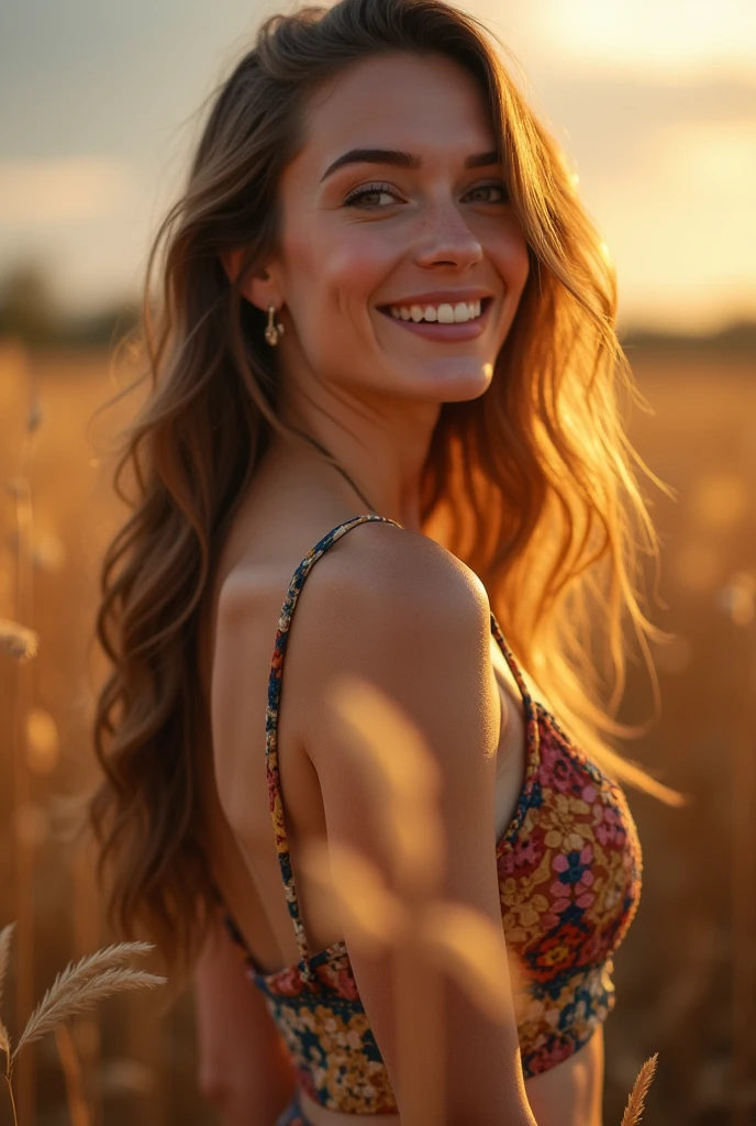 highlight the harvest more and take a more portrait photo