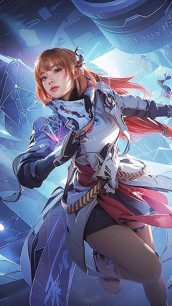 ((beautiful girl,Cute face), Perfect Style, ((Detailed eyes and face, Professional photography techniques, Cinema Lighting)), Detailed hands, (Highest quality, 8K, masterpiece:1.2, RAW Photos), (Reality:1.4), View the viewer, ((Cute Snowboard Wear:1.2)), (Perfect Anatomy:1.3)