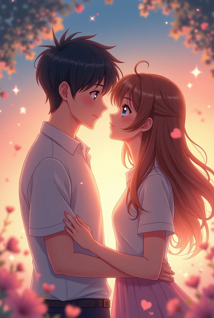 romantic anime couple