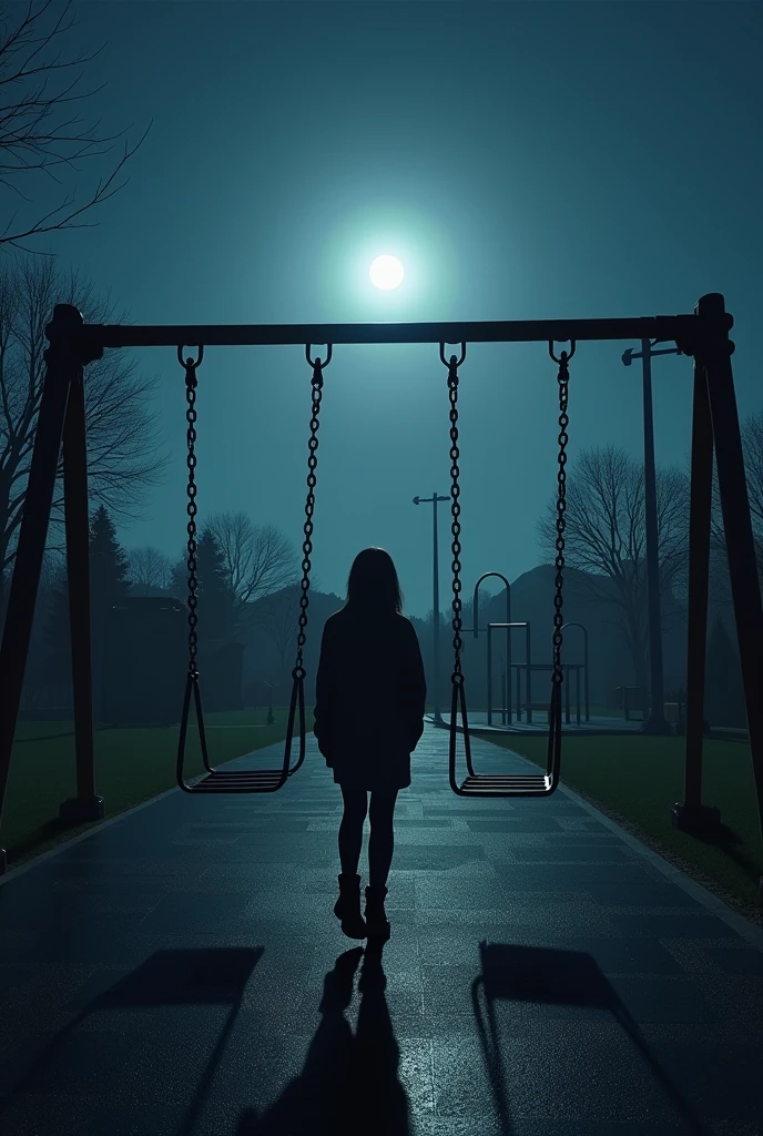 playground first person view night