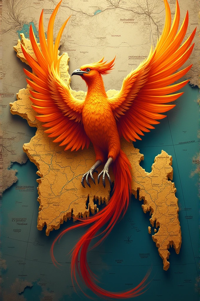Phoenix is raising from Bangladesh map