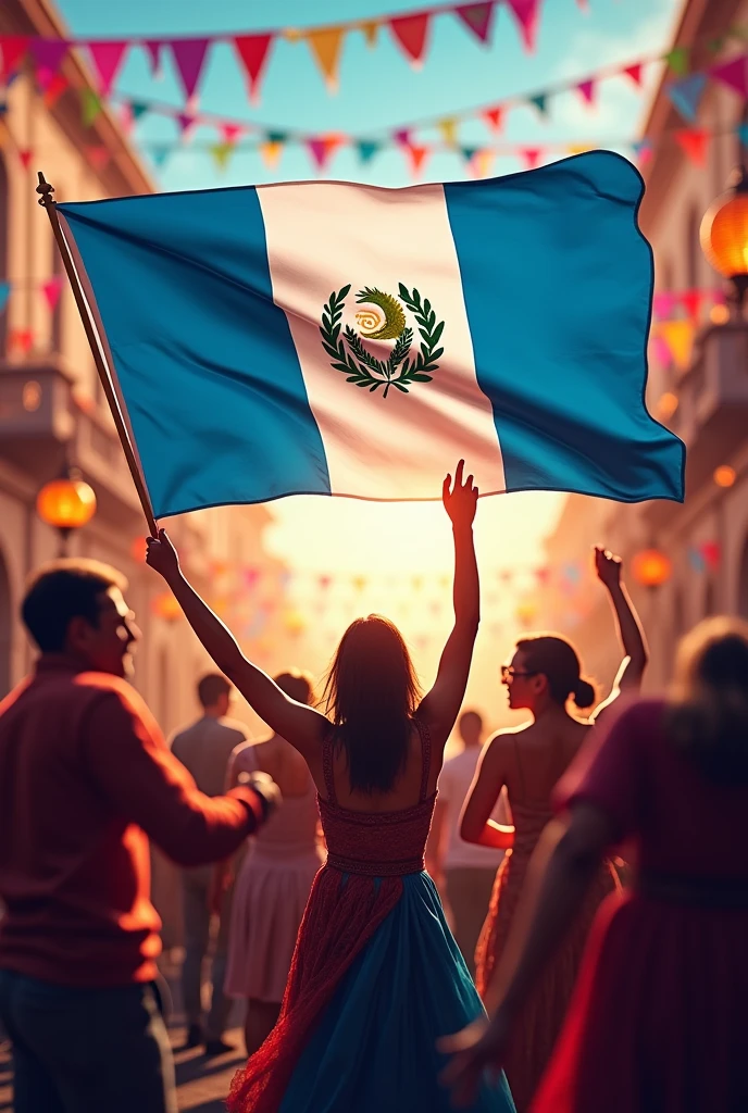 Guatemala flag party