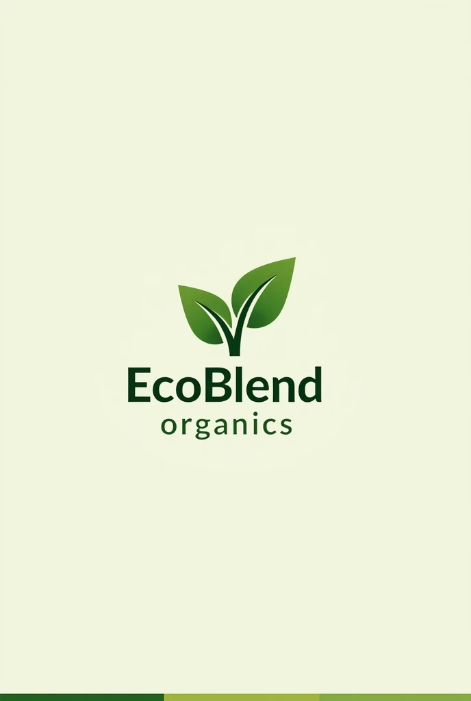 make me a icon logo that titles "EcoBlend Organics"