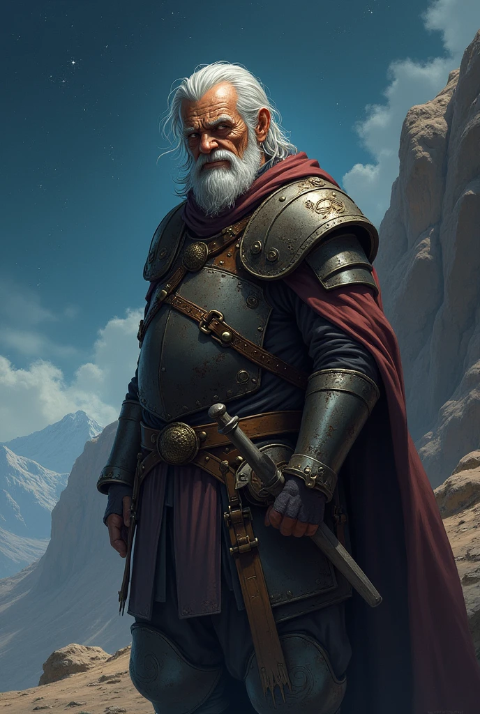 milo of scorpio from knights of the zodiac if he were to become old