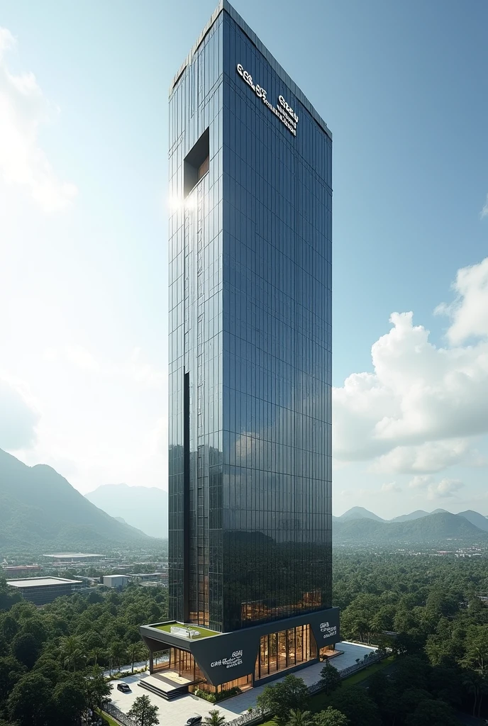 Generate a skyscraper with the words "Gray International Enterprise Papua New Guinea"