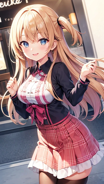 Smiling girl、heart、