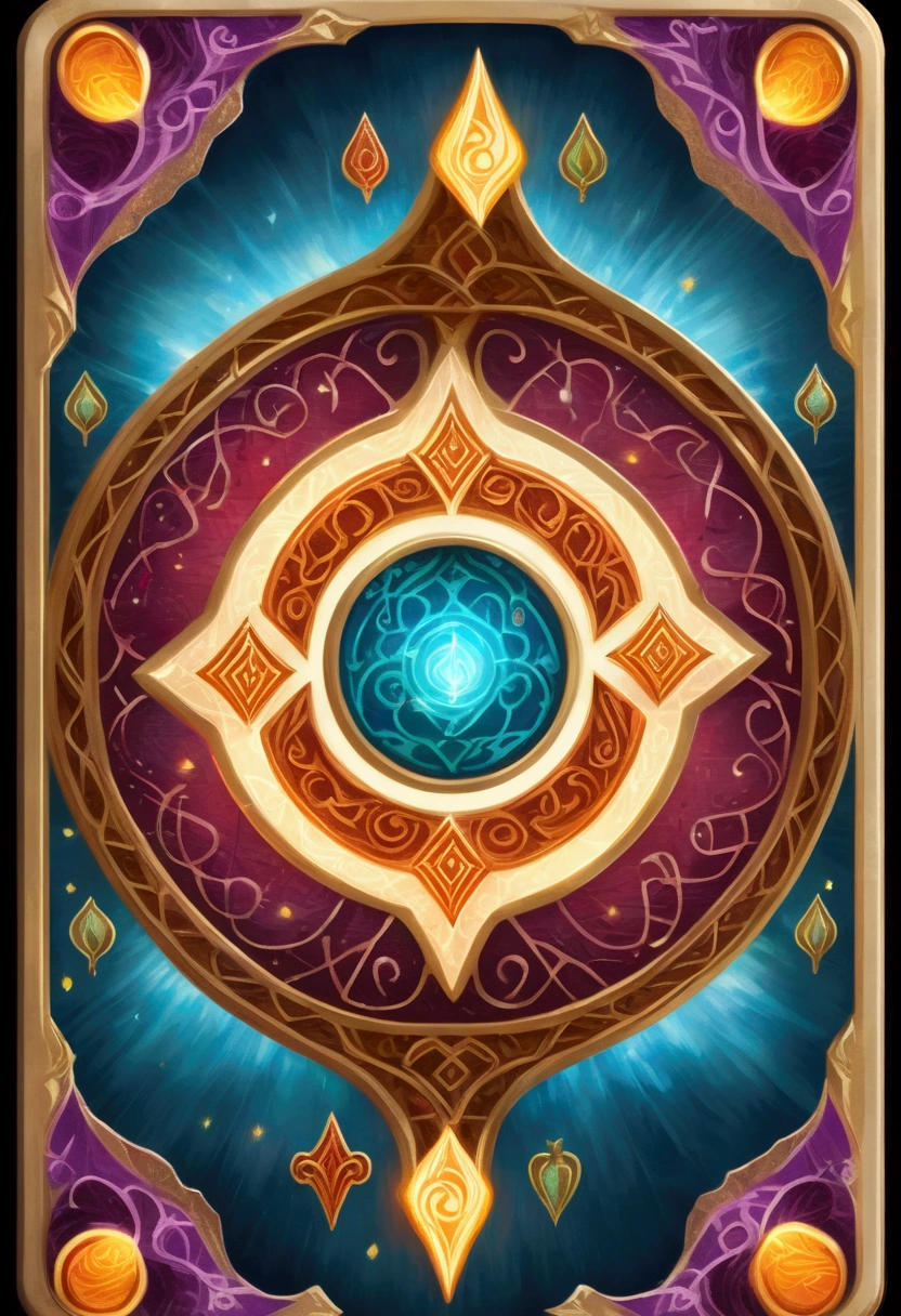 MTG, CCG, TCG, Card Game design, Dixit Card Generator page, a detailed fantasy card game, One playing card, playing card with intricate patterns and designs, detailed magical runes and symbols on card, fantasy kingdom, colorful glowing, dramatic lighting, intricate details, 8k, high quality, masterpiece, best quality, very aesthetic, absurdres