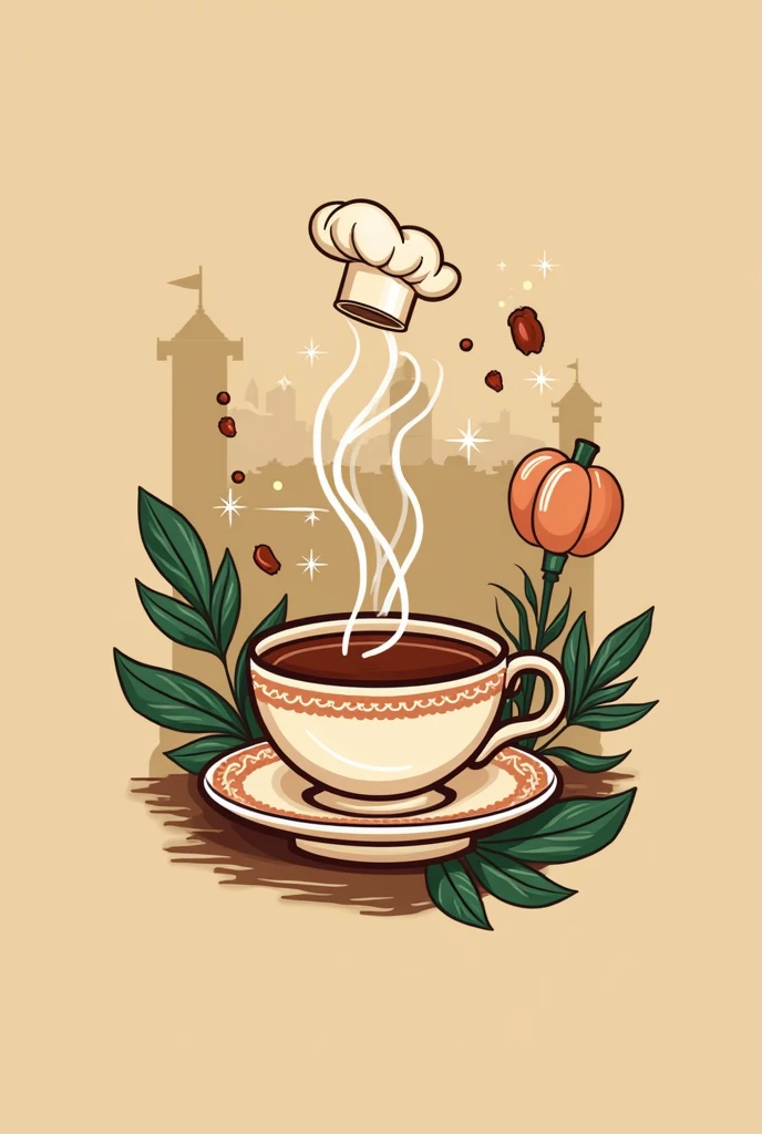 I want to make a logo of tea cafe
And  fast food 
