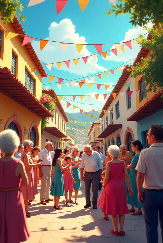 I need an image for an advertisement that says: Grandparents&#39; Party 2024 Valle Hermoso-Córdoba With bright colors
