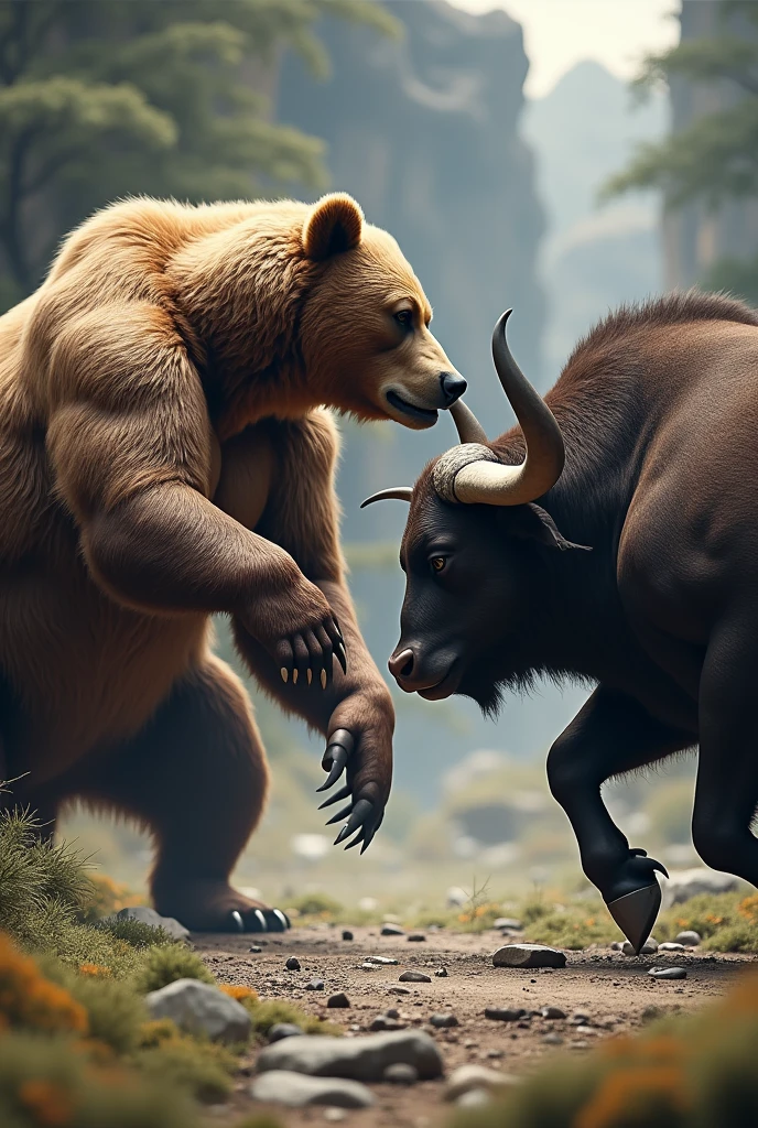 Realistic Bear vs Bull 
